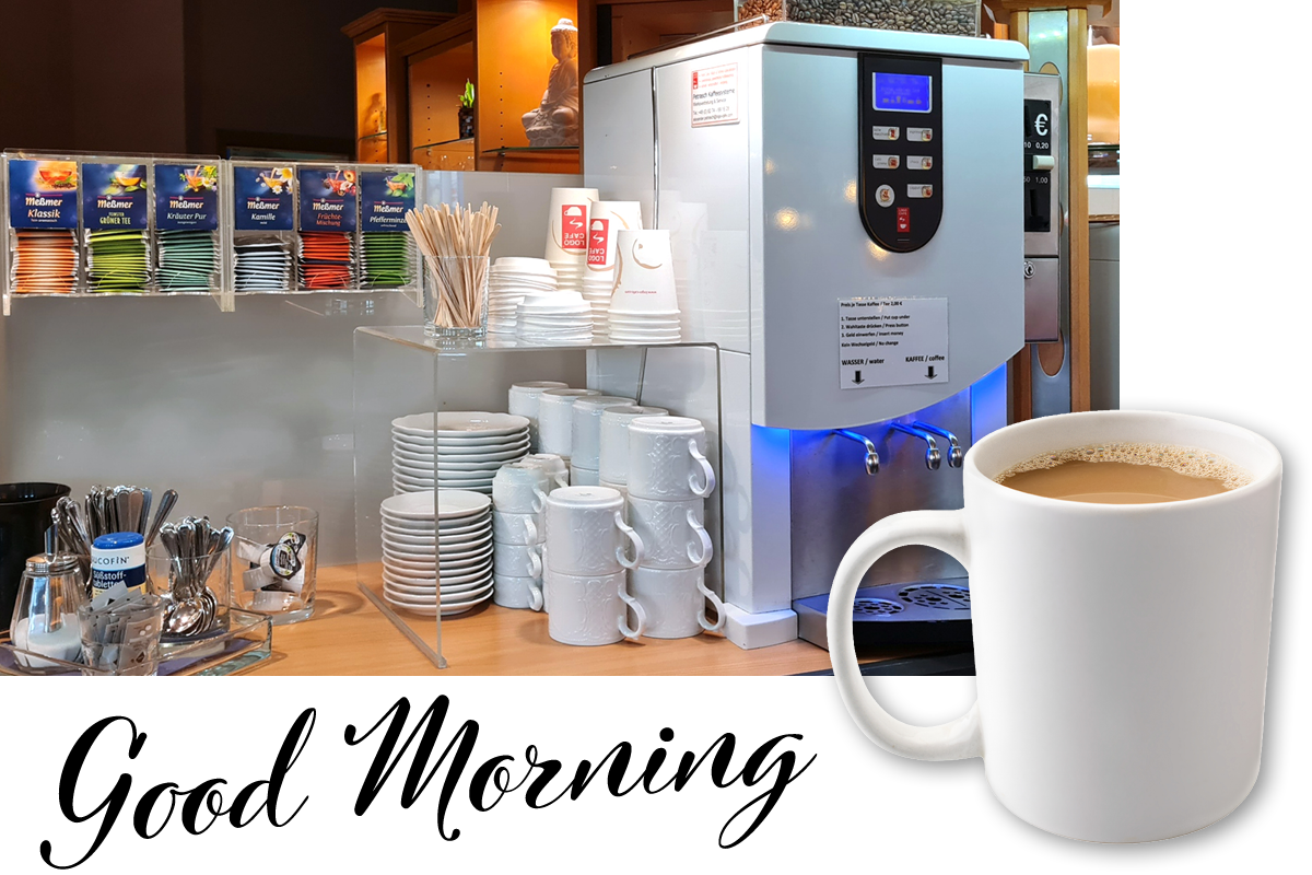 Good Morning. Frühstück im Donau-Hotel Sinzing.