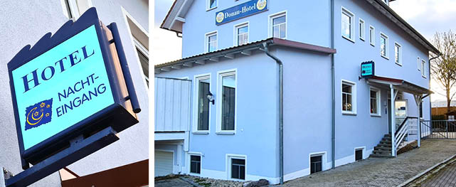 Nachteingang Donau-Hotel Regensburg